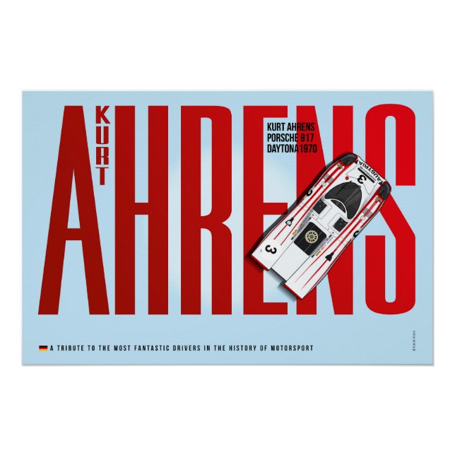 Pôster Kurt Ahrens P 917 Tribute (Frente)