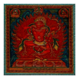 Pôster Kurukulla do budismo tibetano