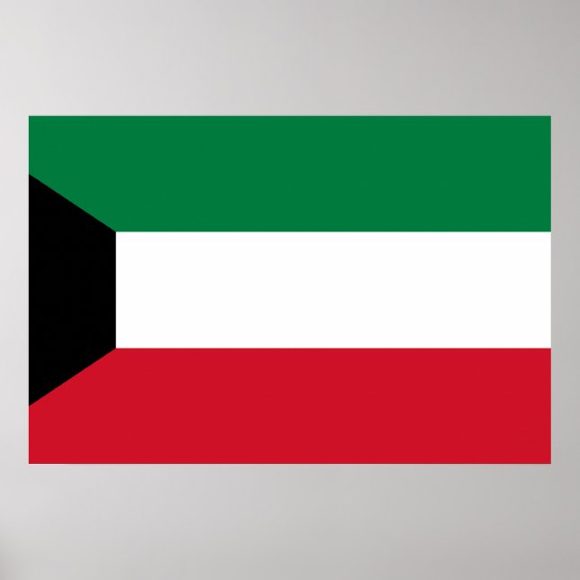 Pôster Kuwait, bandeira do Quênia (Frente)