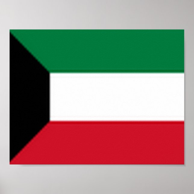 Poster Kuwait - Flag - (Frente)