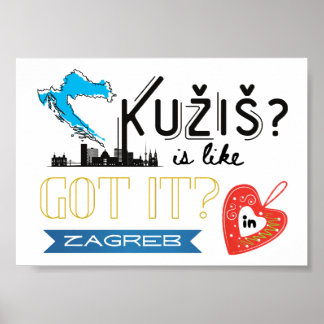 Poster Kužiš? Zagreb Croatia 