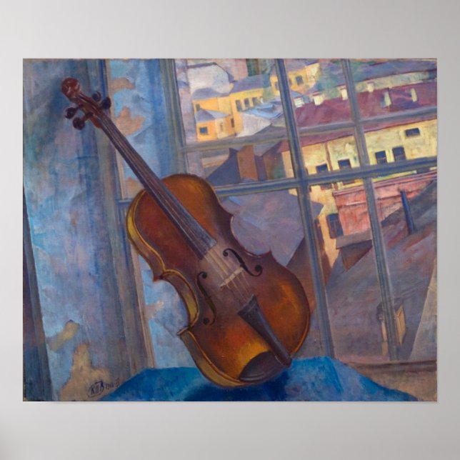 Poster Kuzma Petrov-Vodkin - Um Violino (Frente)