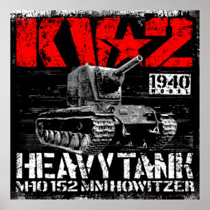 Poster KV-2 Tanque pesado soviético