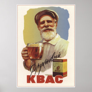 Poster Kvass soviético
