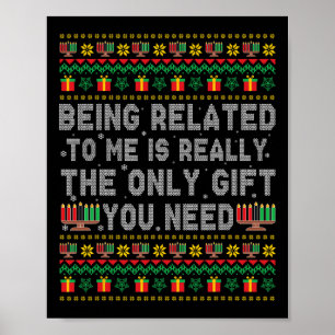 Poster Kwanzaa Estar Relacionado A Mim É Realmente O Únic