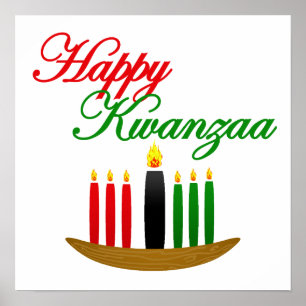 Pôster Kwanzaa feliz