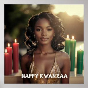 POSTER KWANZAA - FELIZ KWANZAA - 