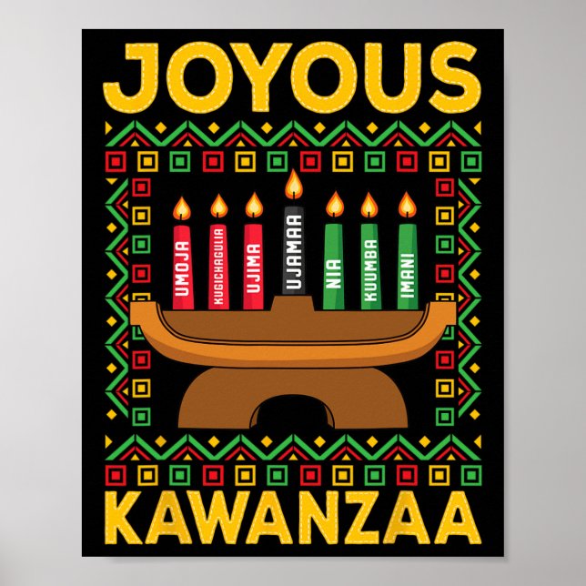 Poster Kwanzaa - Joyous Kwanzaa (Frente)