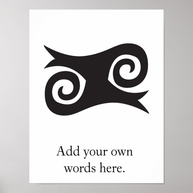 Pôster KWATAKYE ATIKO - Símbolo da bravura e da falta de  (Frente)