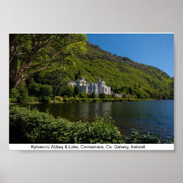 Poster Kylemore Abbey, Connemara, Co. Galway Irlanda