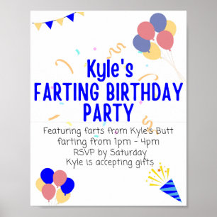 Poster Kyle's farting birthday