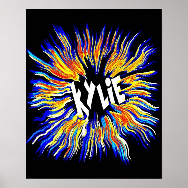 Poster Kylie Name Art (Frente)