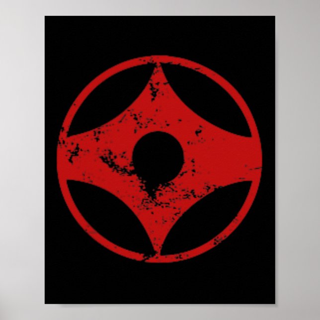 Poster Kyokushin Karate Ck Impresso Distorcido Karate Gi  (Frente)