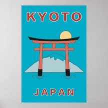 Kyoto Japão Portão Torii Arte Minimalista Viagem