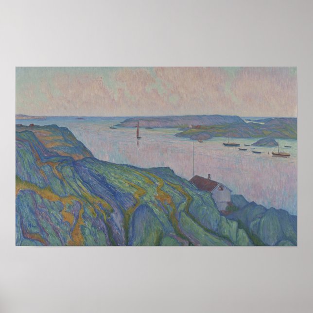 Poster Kyrkesund, 1911 (petróleo na canvas) (Frente)