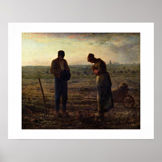 Poster L’Angélus (The Angelus) – Jean-François Millet (Frente)