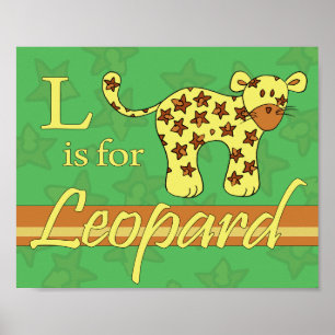 Poster L é para Leopardo (garoto)