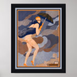 Poster "L' Etourdie" Art Deco 1927<br><div class="desc">impressão de Arte Deco de 1927 por Fabius Lorenzi intitulado "L'Etourdie.</div>