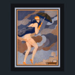 Poster "L' Etourdie" Art Deco 1927<br><div class="desc">impressão de Arte Deco de 1927 por Fabius Lorenzi intitulado "L'Etourdie.</div>