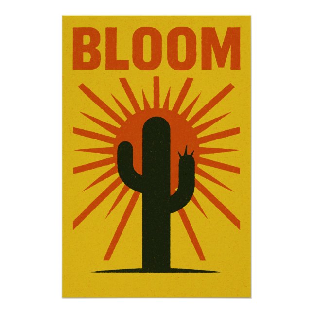 Pôster L’éveil du cactus sous le soleil ardent (Frente)