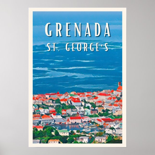 Poster La beauté tropicale de Grenade à Santo George (Frente)