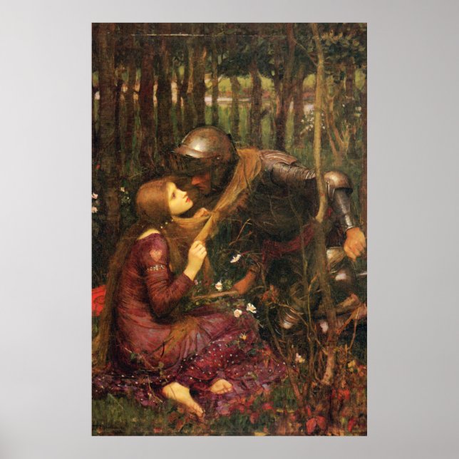 Poster La Belle Dame sans Merci, por J W Waterhouse (Frente)