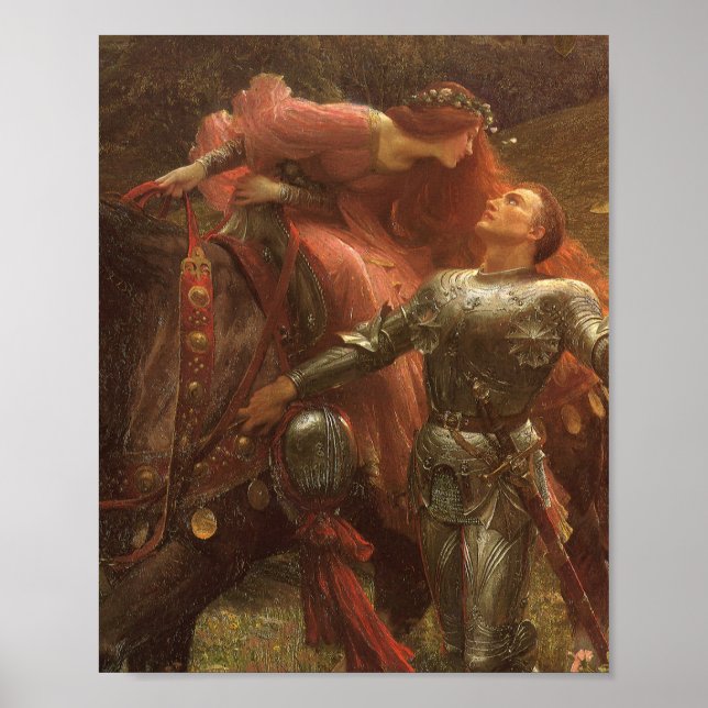 Poster La Belle Dame Sans Merci Sir Frank Dicksee (Frente)