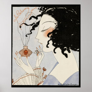 POSTER LA BOHEME, SENHORA COM PERFUME BEAUTY DE ARTE DE B