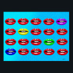 Poster La Bouche - Der Mund Pop Art<br><div class="desc">Pop Art Poster / "La Bouche - Der Mund" Jahr / ano: 2021 Künstler: A. N.</div>
