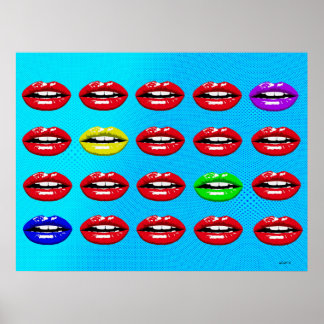 Poster La Bouche - Der Mund Pop Art