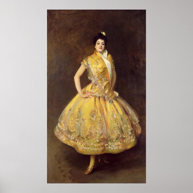 Pôster La Carmencita, 1890 (Frente)