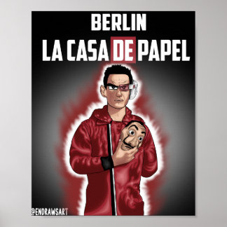 POSTER LA CASA DE PAPEL - HISTA MONETÁRIO - COVERARTE DE