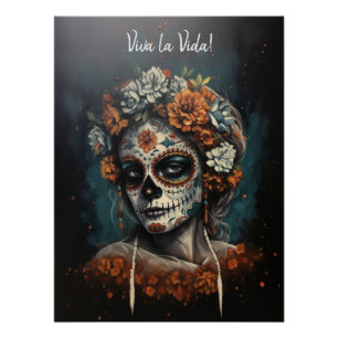 Pôster La Catrina Espírito Eterno Dia dos Mortos