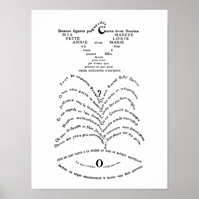 Poster La Colombe poignardée le Jet d’eau (Frente)