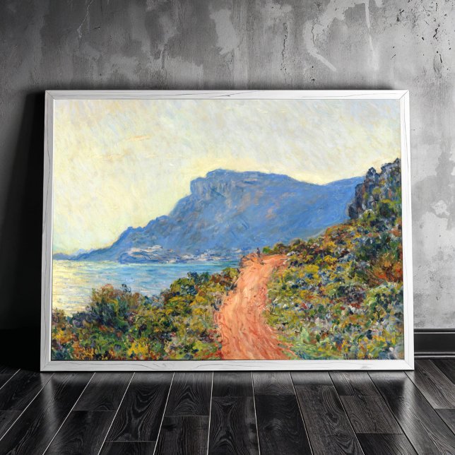 Poster La Corniche perto de Mônaco por Claude Monet (Criador carregado)