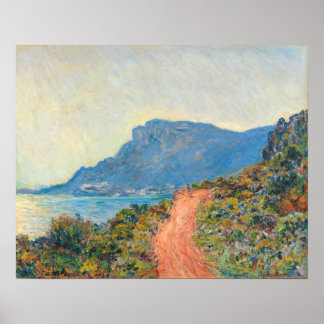 Poster La Corniche, perto do Mônaco (1884), por Claude Mo