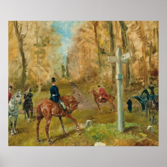 Poster La croisee des chemins, 1883 (óleo na canvas) (Frente)