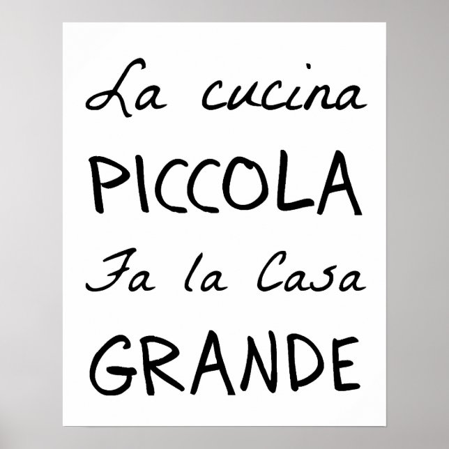 Poster La Cucina (A Cozinha) (Frente)
