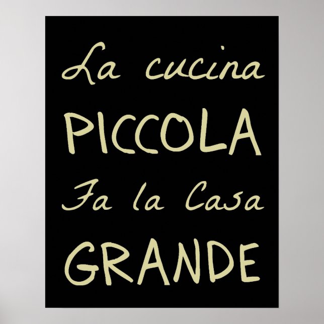 Poster La Cucina (A Cozinha) (Frente)