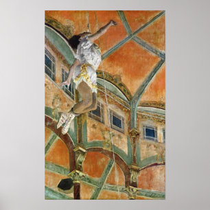 Pôster La da senhorita La de Edgar Degas   no Cirque