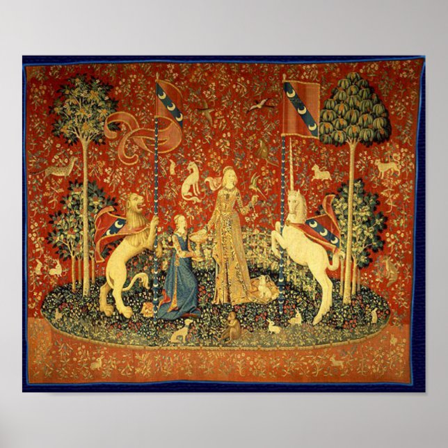 Poster La dama à la licorne (Frente)