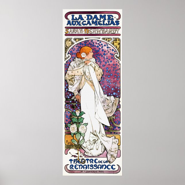 Poster La Dame aux Camélias by Mucha (Frente)