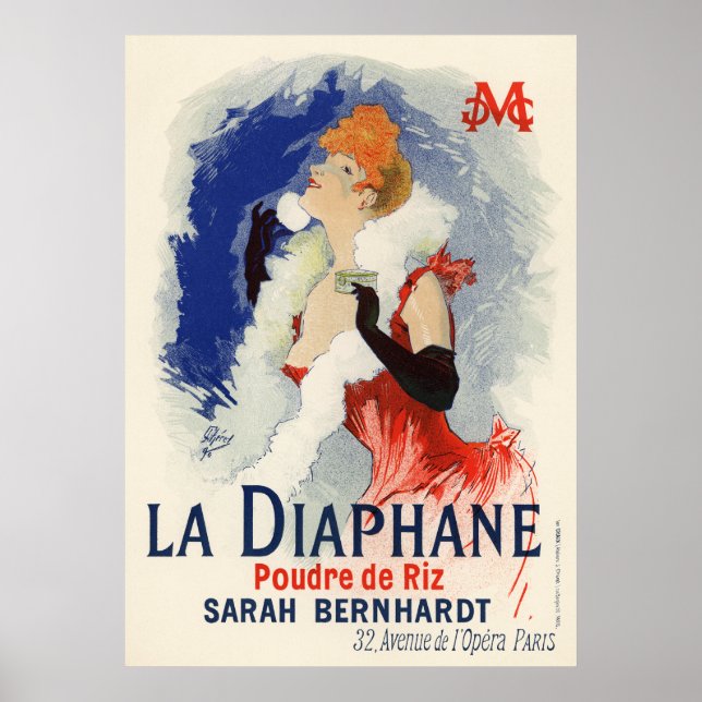 Poster La Diaphane, Jules Chéret (Frente)