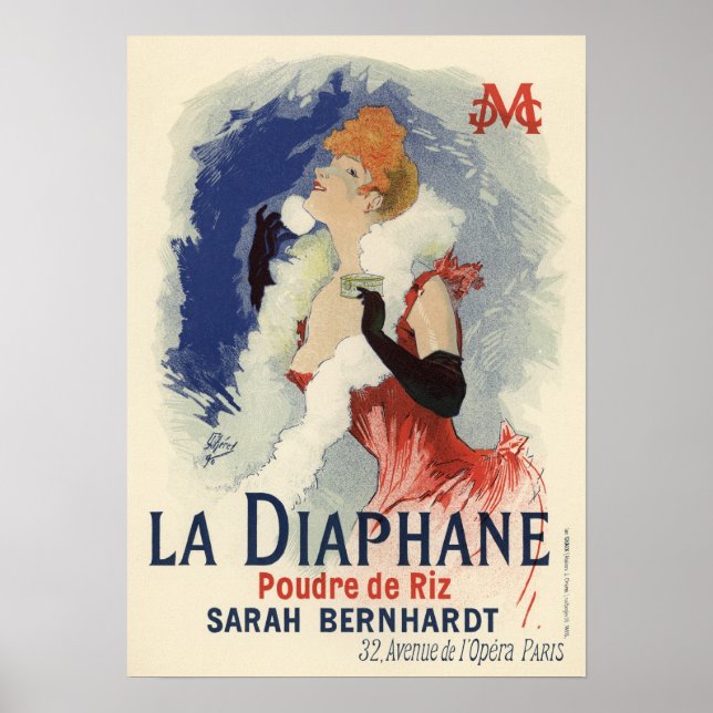 Poster La Diaphane por Jules Chéret (Frente)