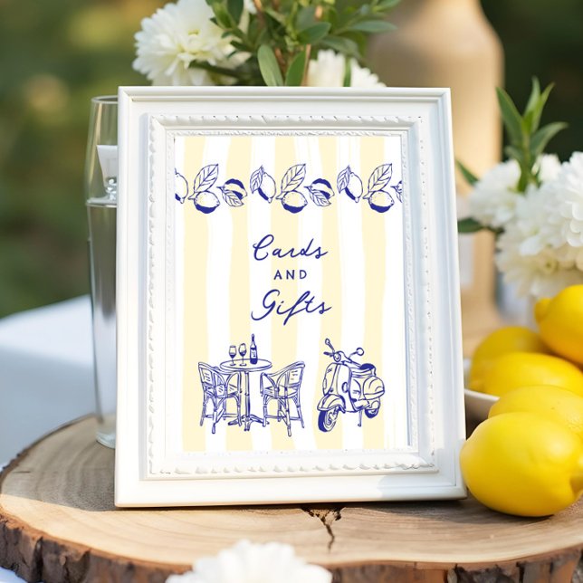 Poster "La Dolce Vita" Cartões e presentes do Chá de pane (Criador carregado)