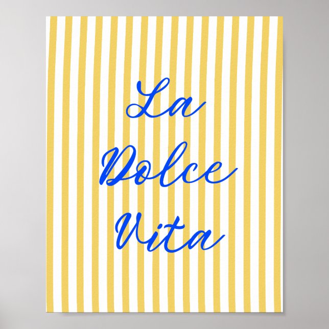 Poster La Dolce Vita Italiana Summer Vibes (Frente)