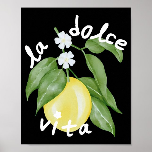 Poster La Dolce Vita La Dolce Bride Itália Lemon Matching (Frente)