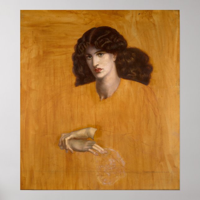 Pôster La Donna Della Finestra Dante Rossetti Canvas (Frente)