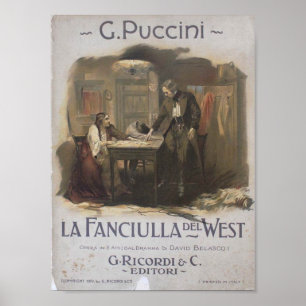 Pôster La Fanciulla del Oeste Ópera