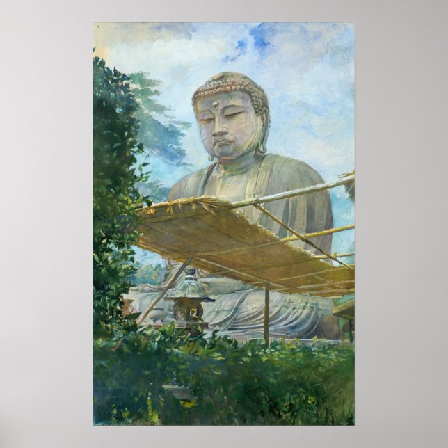 Poster La Farge - A Grande Estátua do Buda Amida em Ka… (Frente)